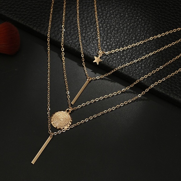 3 for $25⚡️multilayer star bar coin necklace - Picture 5 of 8